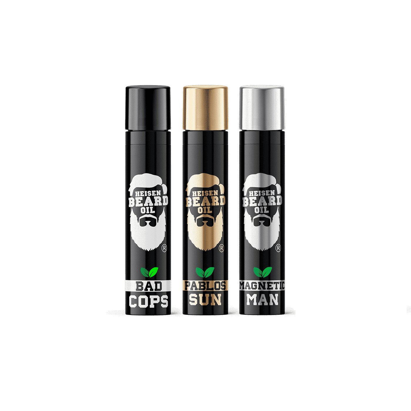Bartöl 3in1 Serie von Heisen Beard Oil mit 5 pflegenden Ölen