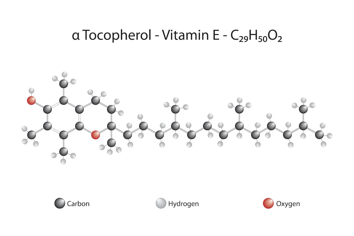 Molekülstruktur von Tocopherol