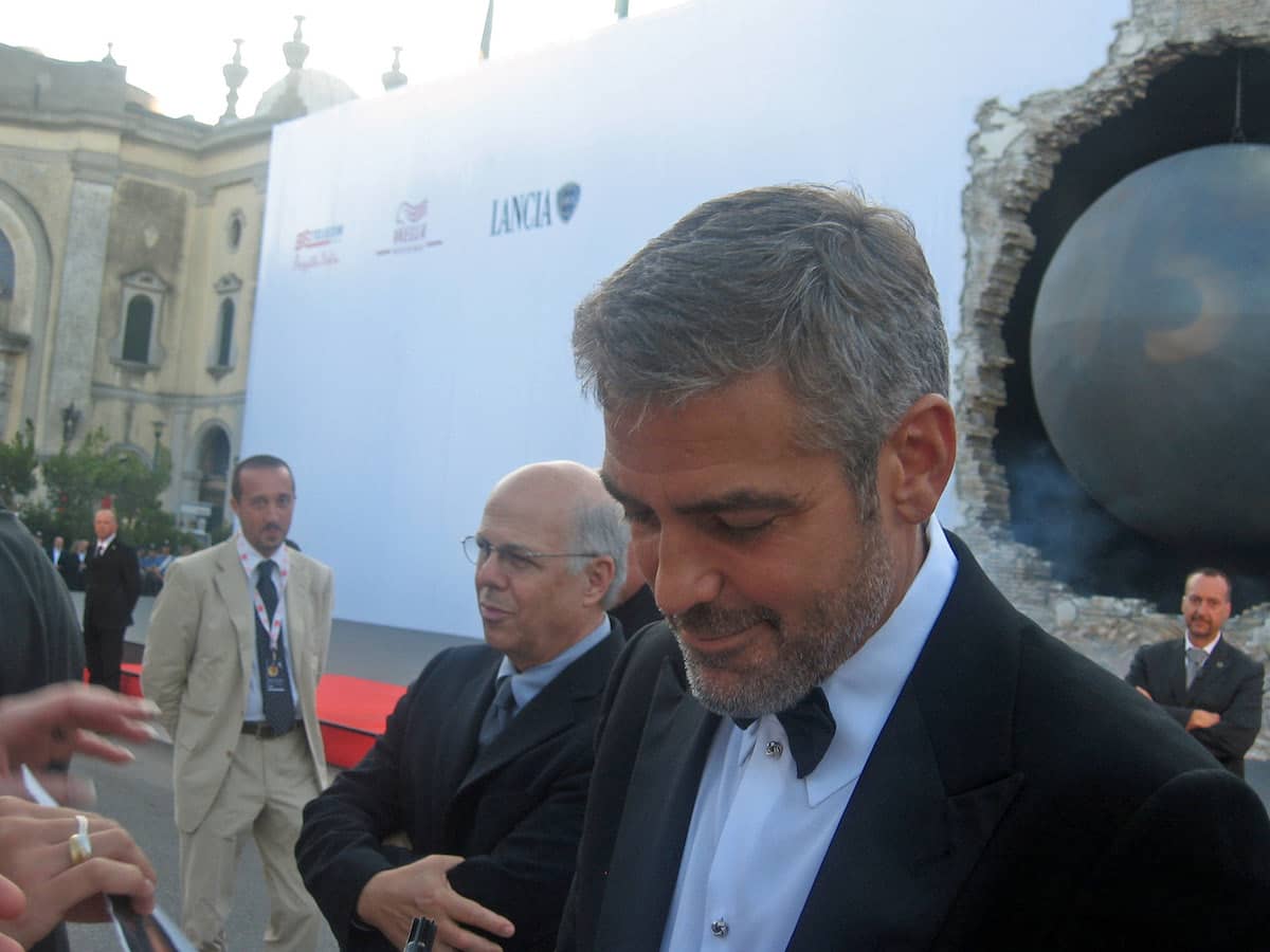 George Clooney mit Dreitagebart