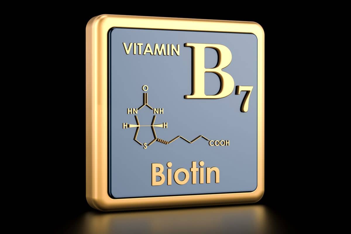Haartransplantation Pflegeprodukte - Biotin; chemische Anordnung